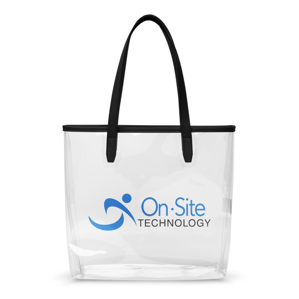 Clear tote bag – On-Site Technology Shop